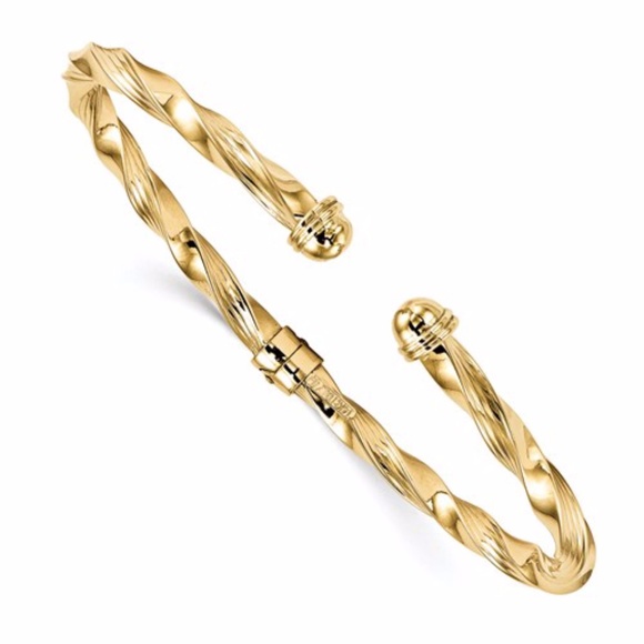 14K Hinge Cuff Bangle